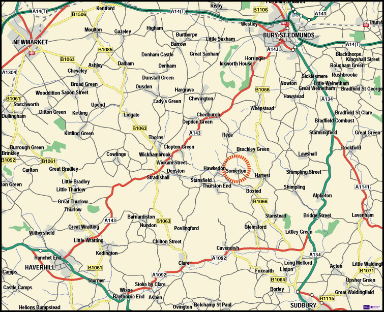 Large map of the Area